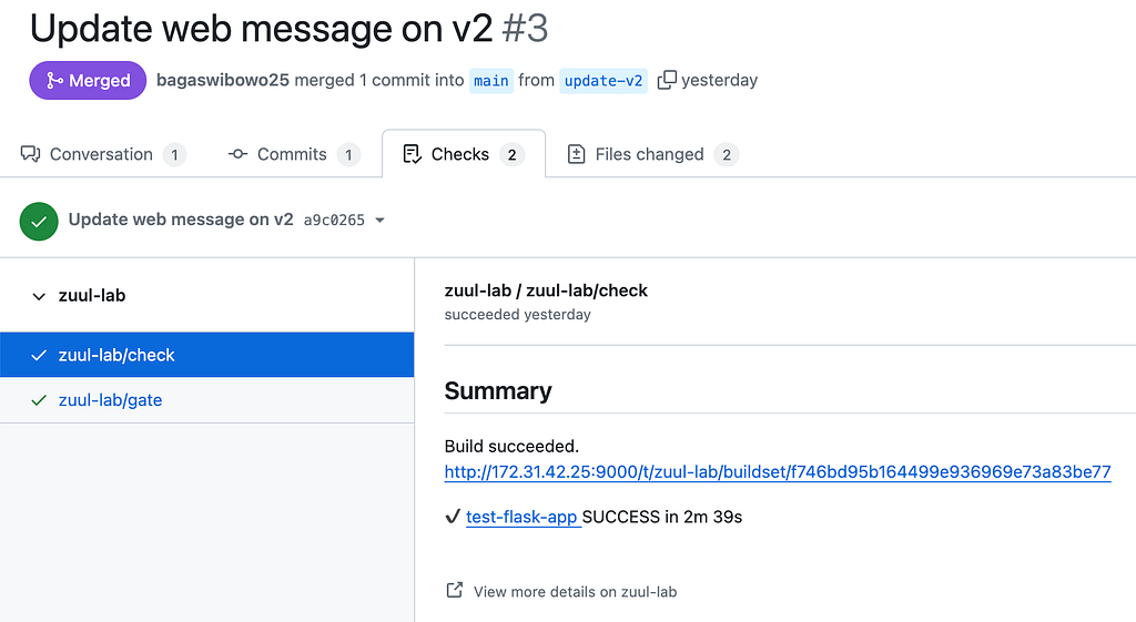 Screenshot: Trigger Builds