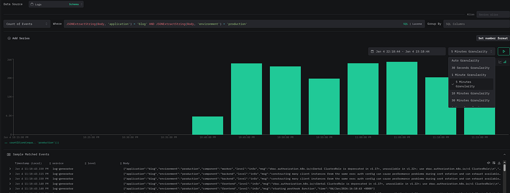 Screenshot: 3. Granularity Shifts